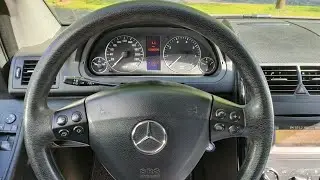 Сброс ошибки сигнал давления шин . Mercedes Мерседес А класс 2004 - 2012 ( W169 )