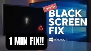 Исправление черного экрана с курсором в Windows 11 | 100% работающее простое решение