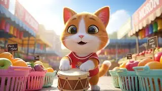 Китти отправляется за покупками на фруктовом рынке 🍎🍌🐱 | мультфильм для детей и весёлые приключения