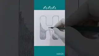 How to Draw a Block Letter H ✍️ #drawingtutorial