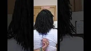 Loc shrinkage is NOT for the WEAK! #locs #microlocs #shrinkage #lengthcheck #locjourney