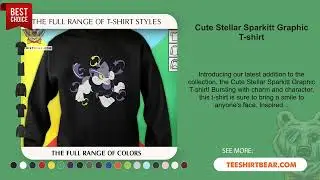 Cute Stellar Sparkitt Graphic T-shirt