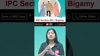 IPC Section 494 - Bigamy - Marry more than one person is CRIME in India #clat #ailet #lawentrance