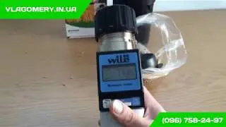 Вологомір зерна Wile 65 - вимірювання; Влагомер зерна Wile 65 - измерение