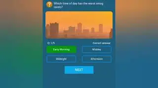 Which time of day has the worst smog levels ? | My Telenor today answers | 15 January 2026