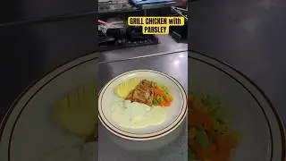 GRILLED CHICKEN with PARSLEY SAUCE-CONTINENTAL  FOOD