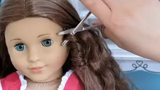 American Girl Doll Customization ~ Straightening, Haircut, Hairstyle!