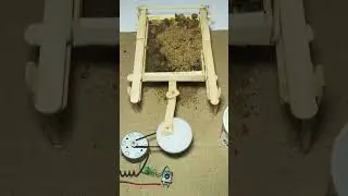 Sand Filter separate large stones from sand. #short #project #dcmotor  #electronic #technology