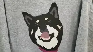 PRINT, CUT And PRESSING Shiba Inu Printable Iron On Vinyl  Onto A CREWNECK SWEATSHIRT! - DIY NINJA