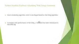 A Survey of Task Scheduling Algorithms in Energy Harvesting Embedded systems
