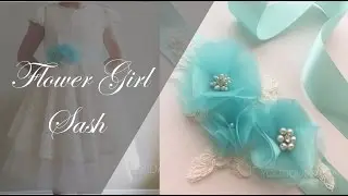 DIY Sash : Flower Girl Dress