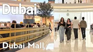 Dubai 4K Amazing Dubai Mall, Downtown Dubai Walking Tour 🇦🇪