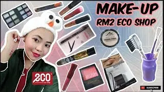 ECO SHOP HAUL | Barang Makeup RM2 | Pertama Kali aku Makeup sendiri | #4