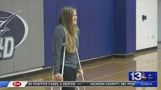 Taylor Haugen scholarship winner returns from injury and joins Gulf Coast volleyball team