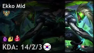 Ekko Mid vs Swain - KR Challenger Patch 8.3