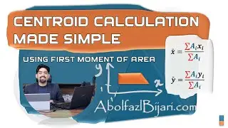 Centroid Calculation Made Simple | First Moment of Area Explained