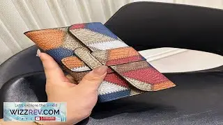 Women Fashion Clutch Wallet PU Leather Multicolor Patchwork Embossed Pattern Card Holder