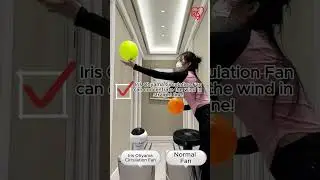 Iris Ohyama Circulation Fan 🍃 or Normal Fan 💨 , which one circulates air more stable? 🤔#shorts