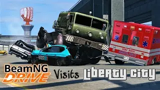 BeamNG Drive Visits Liberty City - GTA IV Airport Mayhem