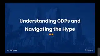 Understanding CDPs & Navigating the Hype Webinar