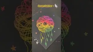 Magical Scratch Art Dream Catcher Design with Stencil ✨ Satisfying Art 🎀