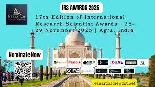 17th Edition of International Research Scientist Awards | 28-29 November 2025 | Agra, India