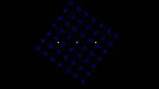 Motion induced blindness test - random colors - two dots