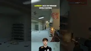 m0NESY ACE on Mirage While Saving😴 #cs2clips