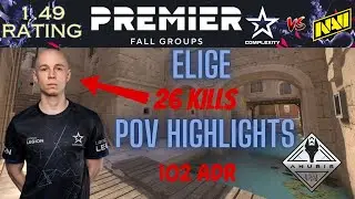 ⫷CS2 POV HIGHLIGHTS⫸ EliGE | BLAST Premier Fall 2024 | Complexity vs NaVi | map1 Anubis