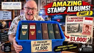 $1,500 Stamp Album Haul! 😲 2 Incredible Indonesian Collections!