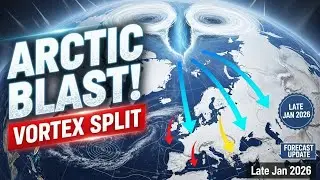 Приближается арктический похолодание! Прогноз разделения полярного вихря на конец января 2026 года.