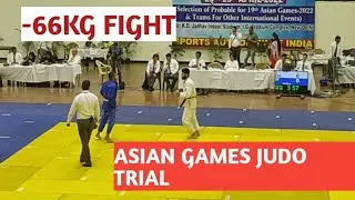 -66kg Asia games trial 2022 ( Jaslin saini fight)  #judo judo