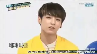 Jungkook BTS and Joy Red Velvet at Weekly Idol