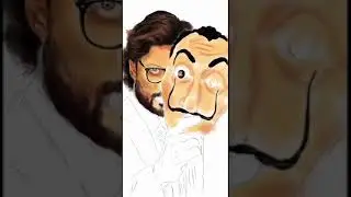 Money heist/professor|Digital painting#what's app statues#money heist