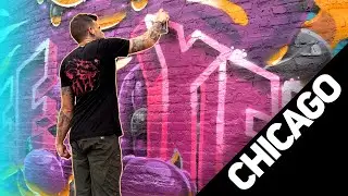 Spraypainting in Chicago's Largest Mural Festival