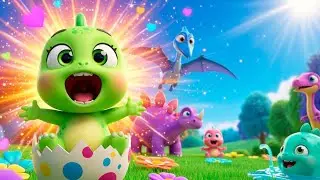 Dinosaurs in the Park 🦕 | Fun Dino Sounds Song for Kids | Baby Dinosaur Rhyme