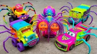 Upgrade RC LIGHTING MCQUEEN EATER, Percy Spider Colorful, Bus Tayo Dancing Rescue, Police Cars Eater