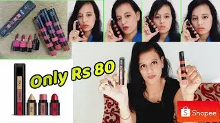 Shopee Makeup Haul | Shopee App Real or Fake | Shopee Haul | Shopee Cosmetics Review//  Shopee App