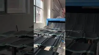 Black Bond Tile Production in Sangobuild Factory - Stone Coated Metal Roofing