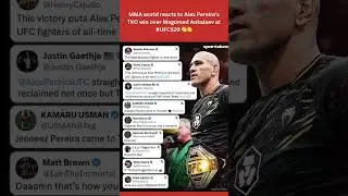 MMA world reacts to Alex Pereira&rsquo;s TKO win over Magomed Ankalaev at #UFC320 👏👏 #ufc