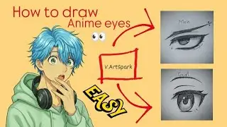 Animated Eyes 👀 Draw || V.ArtSaprk