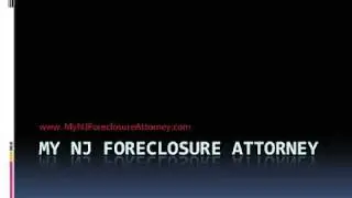 NJ Foreclosure Attorney