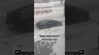 Lamborghini Huracan застрял в Москве зимой в сугробе, авария и редкий джип LM002 суперкар обзор тест