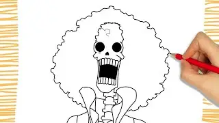 How to Draw BROOK I ONE PIECE I Easy