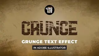 Grunge Text Effect in Adobe illustrator. #graphicdesign