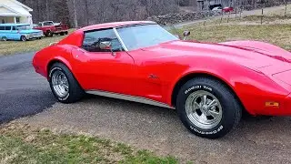 77 Corvette custom leather upholstered door panels