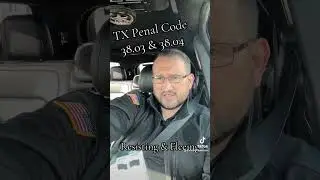 Texas Penal Code 38.03 & .04 - Resisting and fleeing arrest or detention...#shorts #securityguard