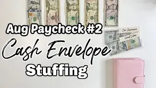 CASH ENVELOPE STUFFING| August 2021 Budget | Paycheck #2 | Budget with Me | MONETS MONEY