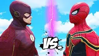 THE FLASH VS IRON SPIDER - EPIC SUPERHEROES BATTLE