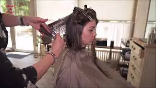 2022-34 Andrea preview - very long hair drastically cut to bob
